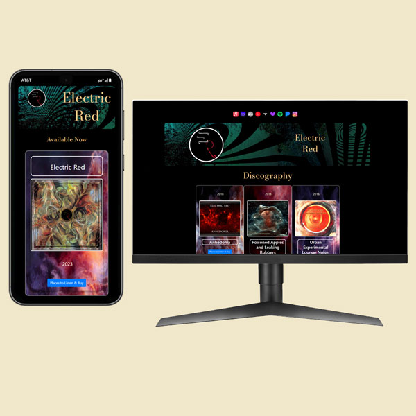 Band Website for Electric Red